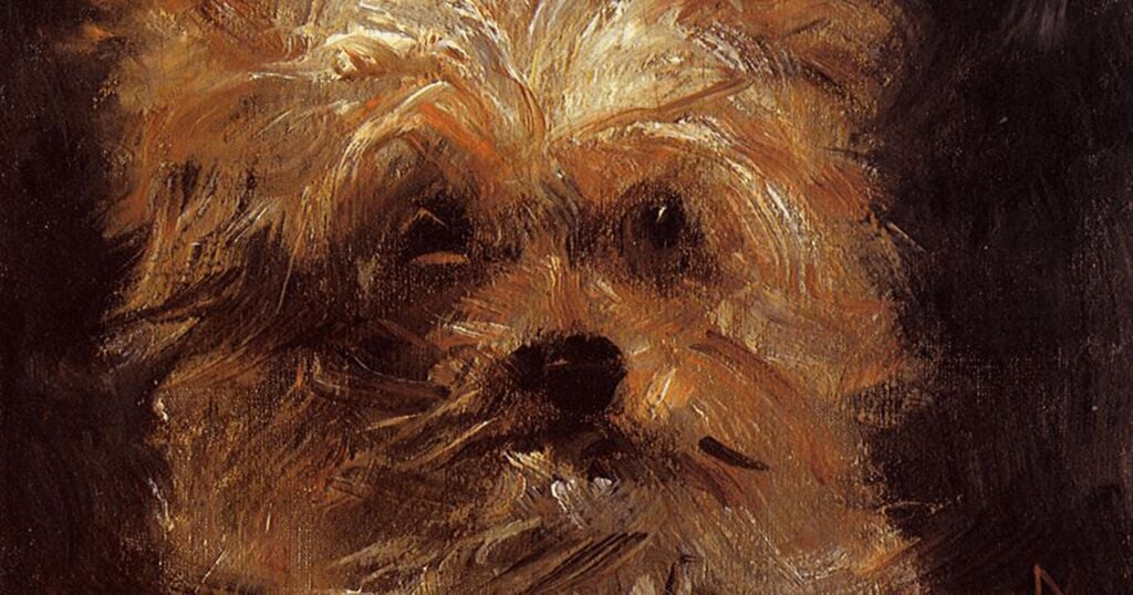 „Egy kutya feje – Bob” című festménye 